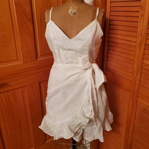 Hello Molly White Wrap Dress